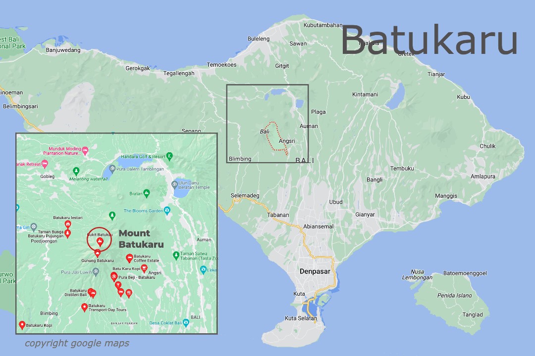 batukaru map