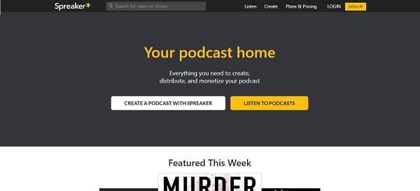 Spreaker spreaker homepage